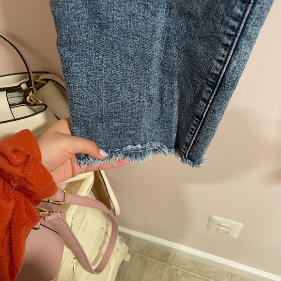 Loft Straight Petite Raw Hem Jeans Size 6 - Picture 4 of 7